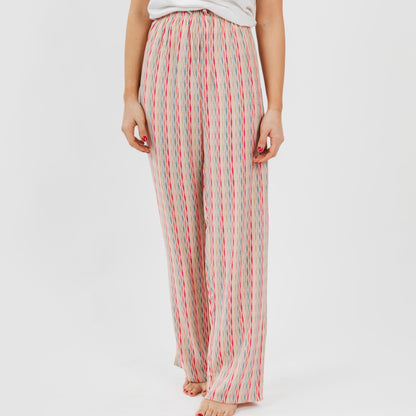 Calças de viscose Pink Villa