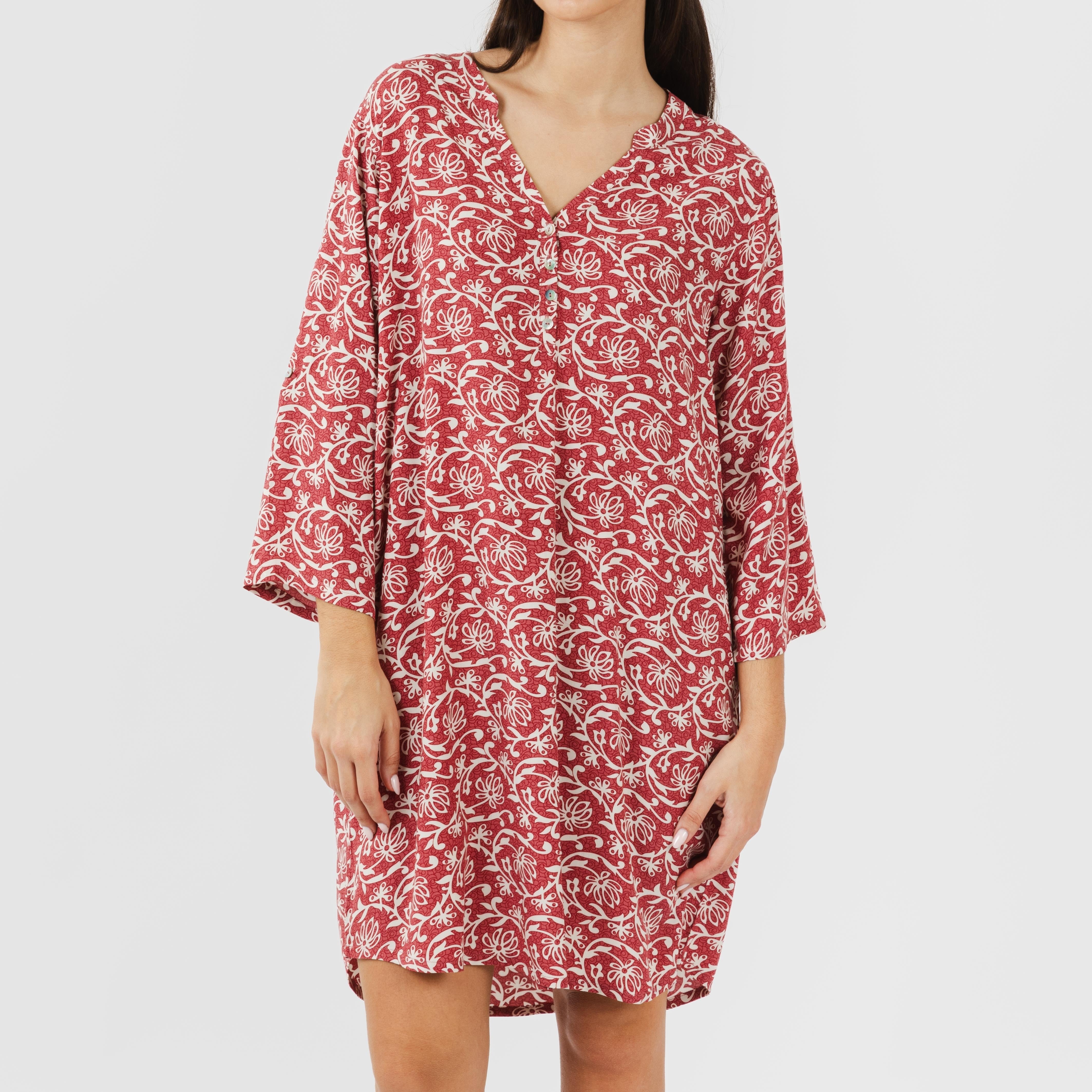 Camisola de viscose Queen marsala