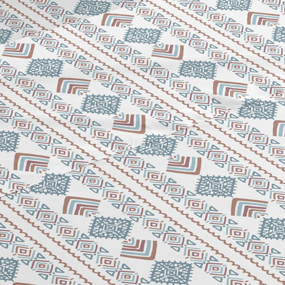 Jogo de lençóis de algodão Iker azul indigo