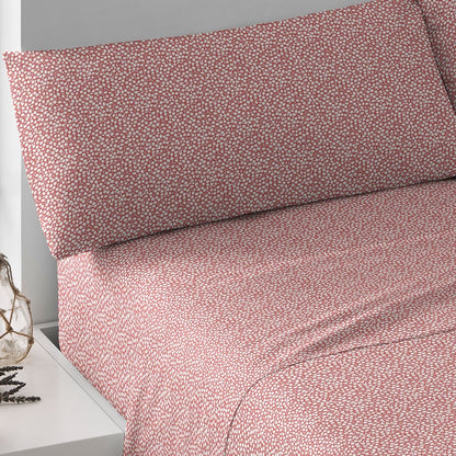 Jogo de lençóis algodão Sina cor telha