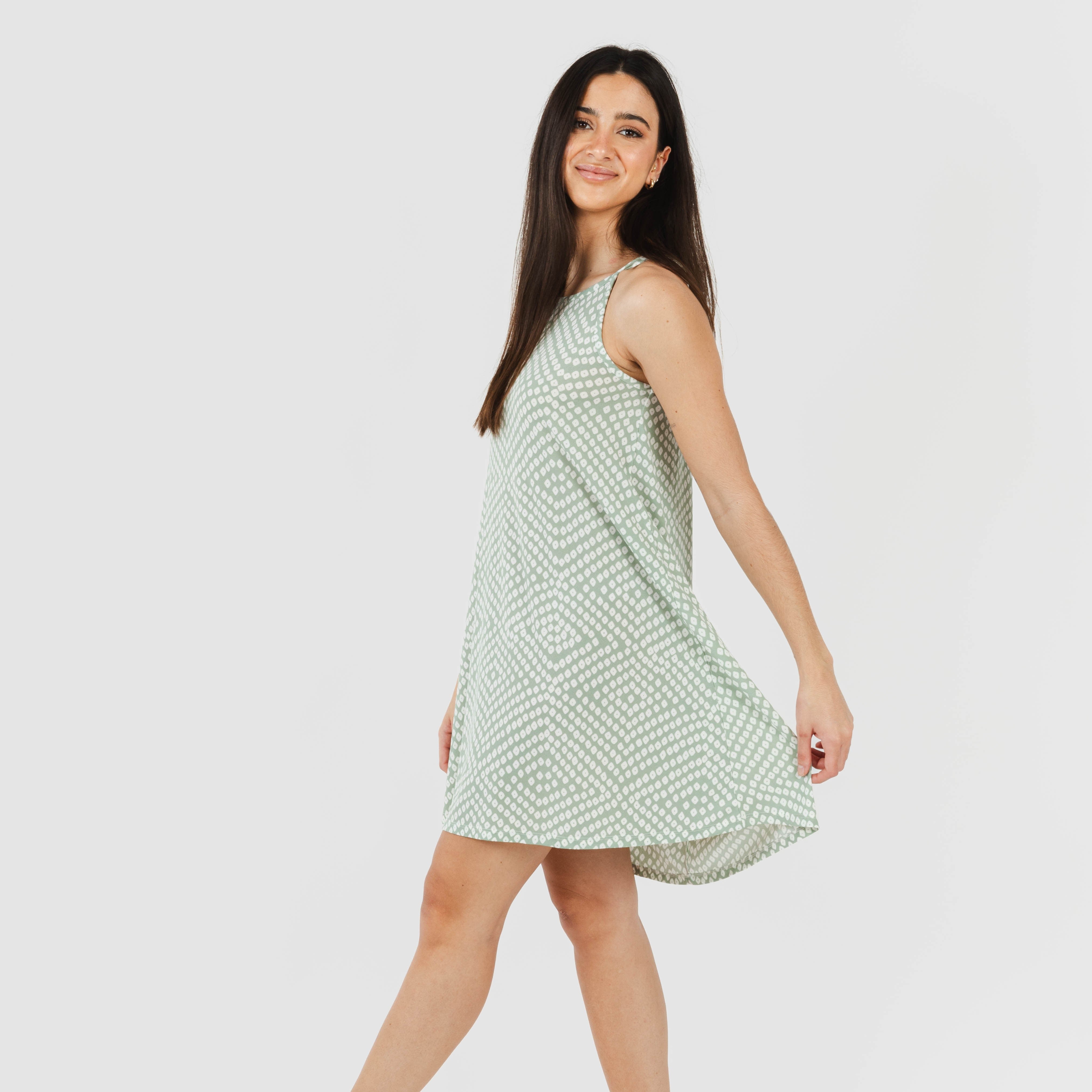 Vestido curto tomara que caia verde Columbus Tiffany em crepe