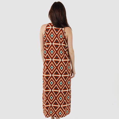 VESTIDO CAGLIARI COM ALÇAS LONGAS DE CREPE