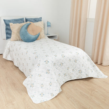 Colcha Bennett com laço índigo