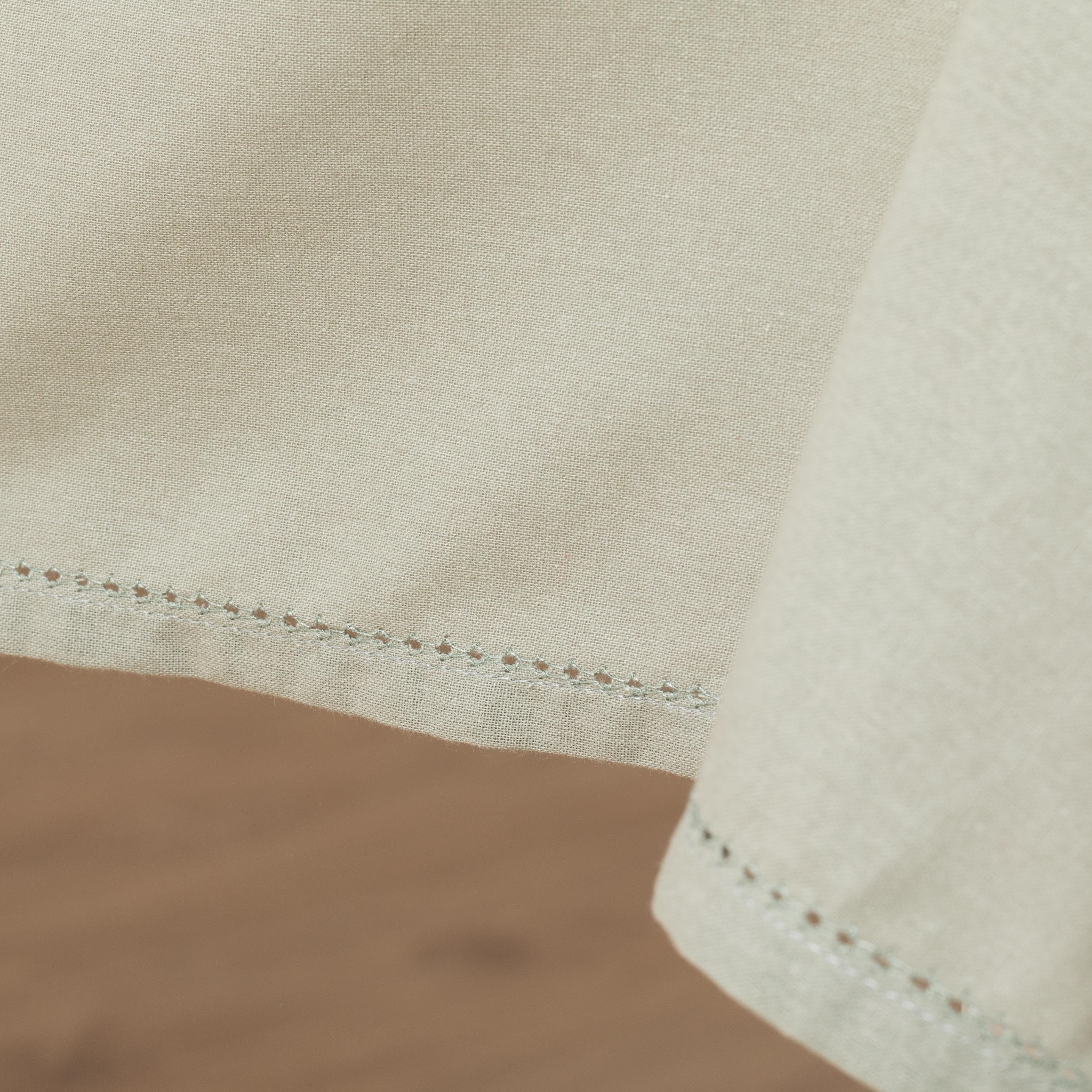 Toalha de mesa lisa de algodão resistente a manchas