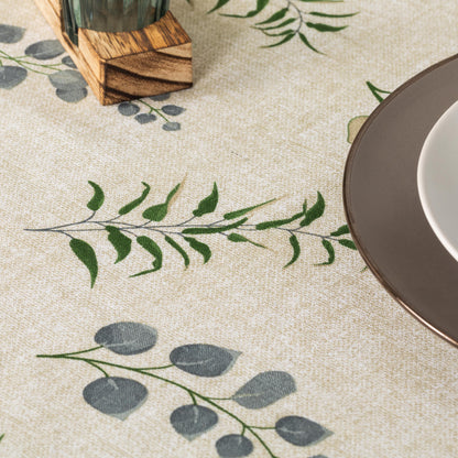 Toalha de mesa Mesina verde resistente a manchas