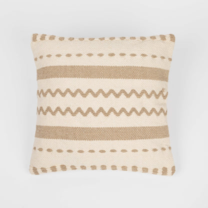 Almofada quadrada Leito em algodão 45x45 - capa + enchimento