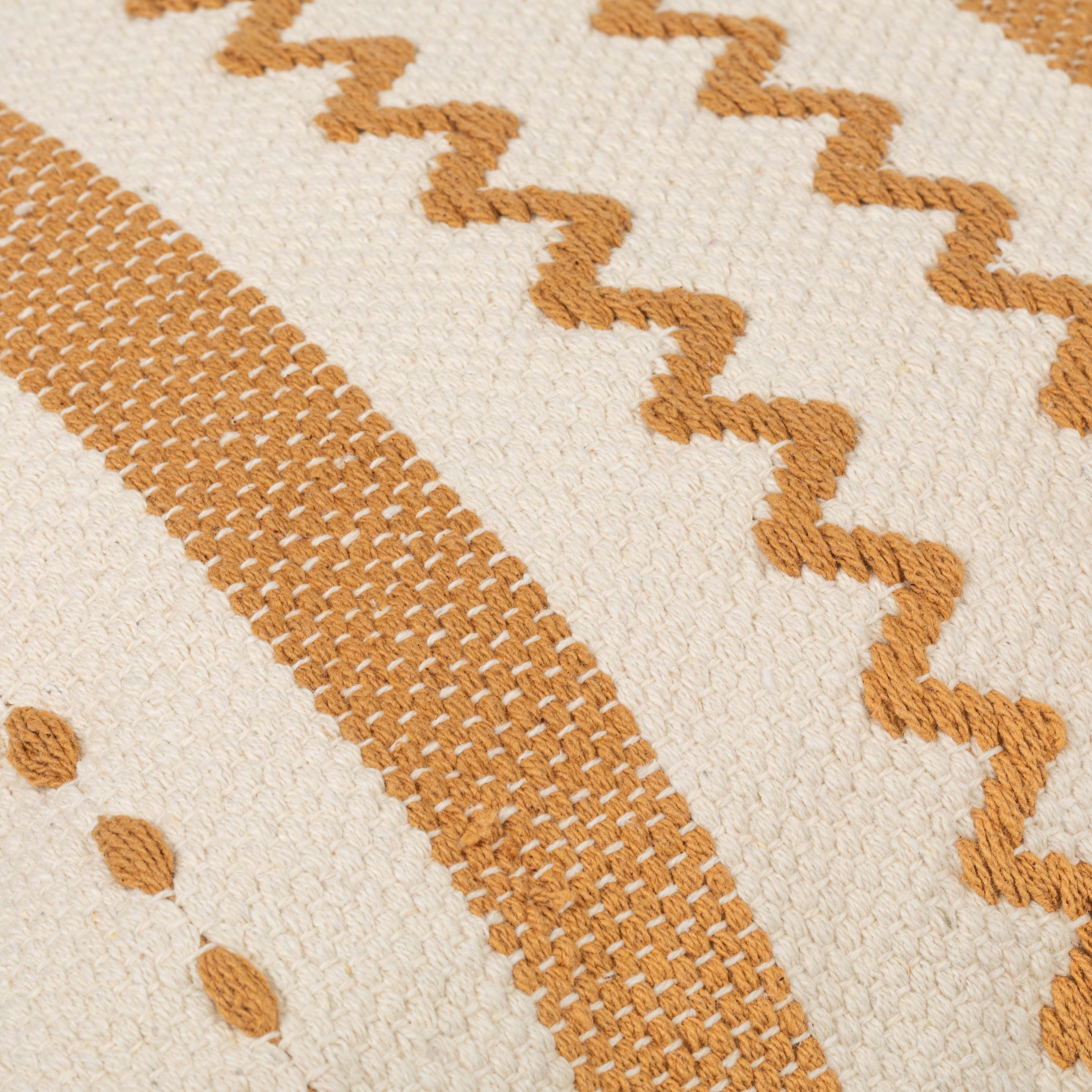 Almofada quadrada Leito em algodão 45x45 - capa + enchimento