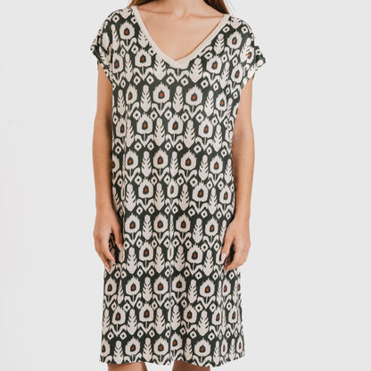 Vestido Raia verde claro de manga curta