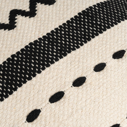 Almofada quadrada Leito em algodão 45x45 - capa + enchimento