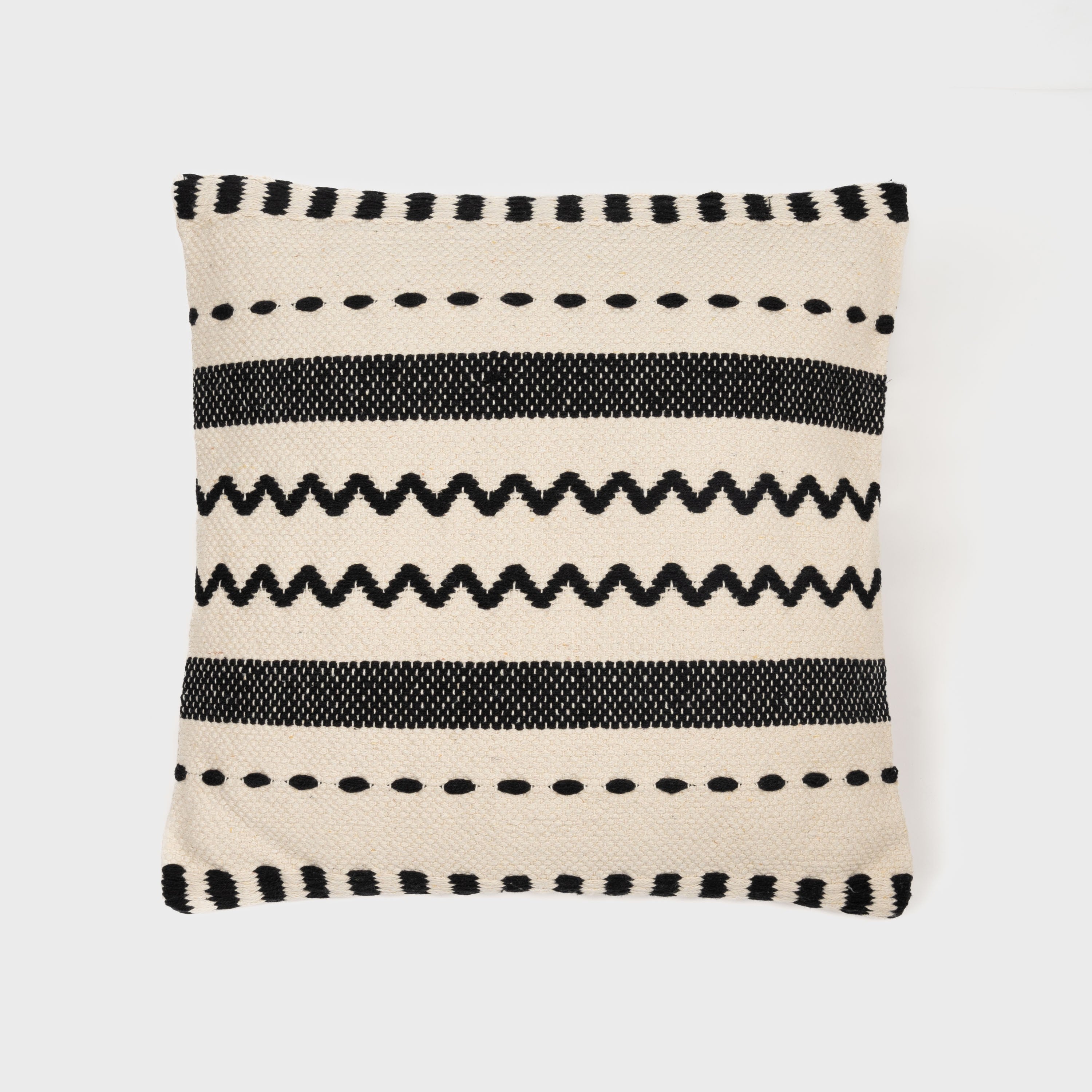 Almofada quadrada Leito em algodão 45x45 - capa + enchimento