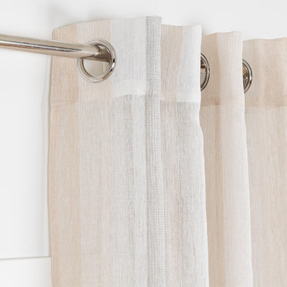 Cortina Líbia com listras verticais cinza pérola