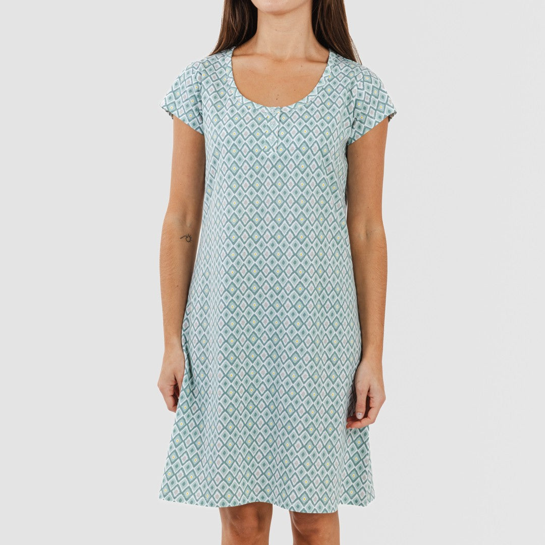 Blusa Bianca de algodão verde menta