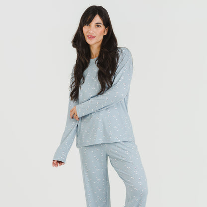 Pijama comprido feminino Tabitha Indigo Soft
