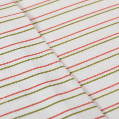 Conjunto de lençóis de algodão listrado Dula