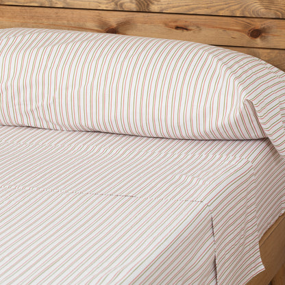 Conjunto de lençóis de algodão listrado Dula