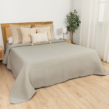 Tecido de malha jacquard para colcha dupla