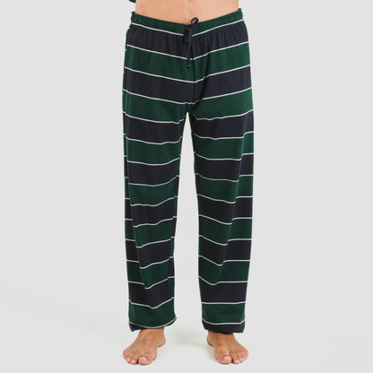 Pijama longo masculino Lorenzo, de algodão, verde