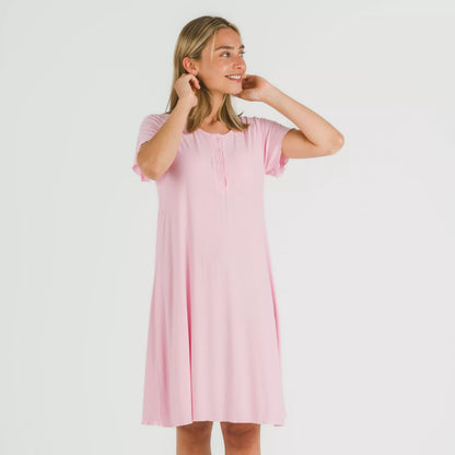 Blusa de manga curta em viscose canelada lisa