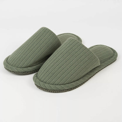 Chinelo Channel com listras largas lisas