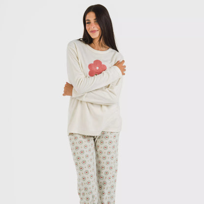 Pijama polar natural Tulina