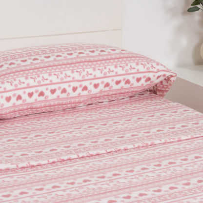 Conjunto de lençóis Pyrenees cor malva Candy