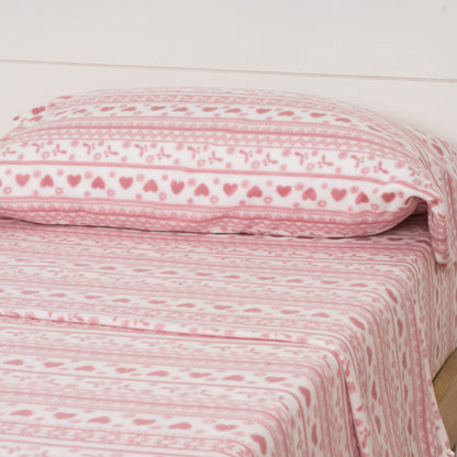 Conjunto de lençóis Pyrenees cor malva Candy