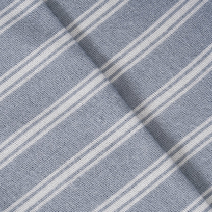 Conjunto de lençóis de flanela listrada Indigo Marseille