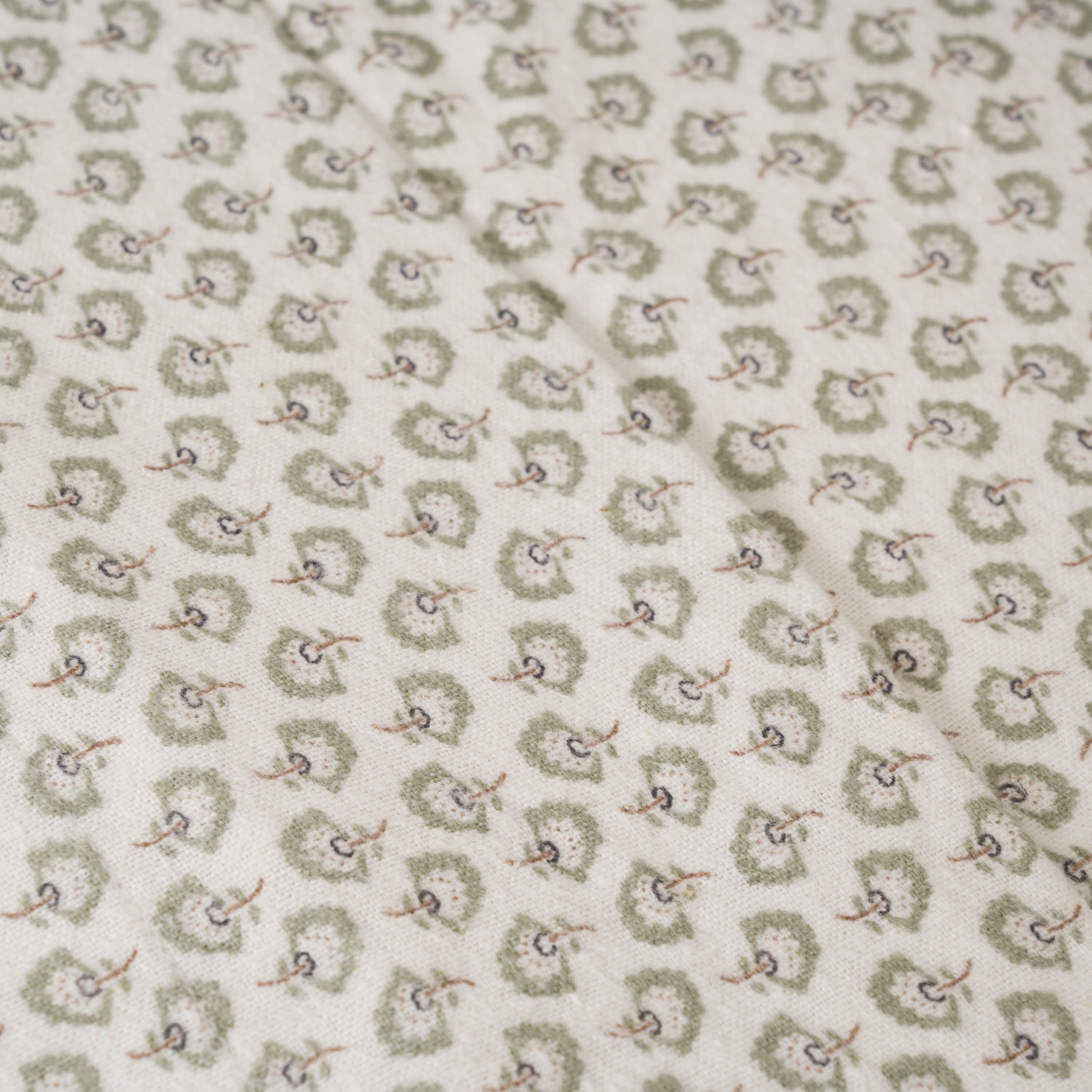 Conjunto de lençóis de flanela verde Diana Tiffany