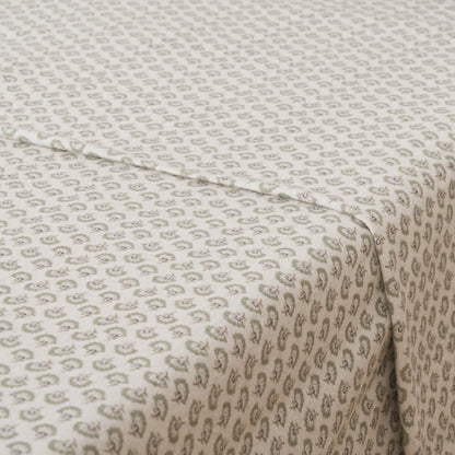 Conjunto de lençóis de flanela verde Diana Tiffany