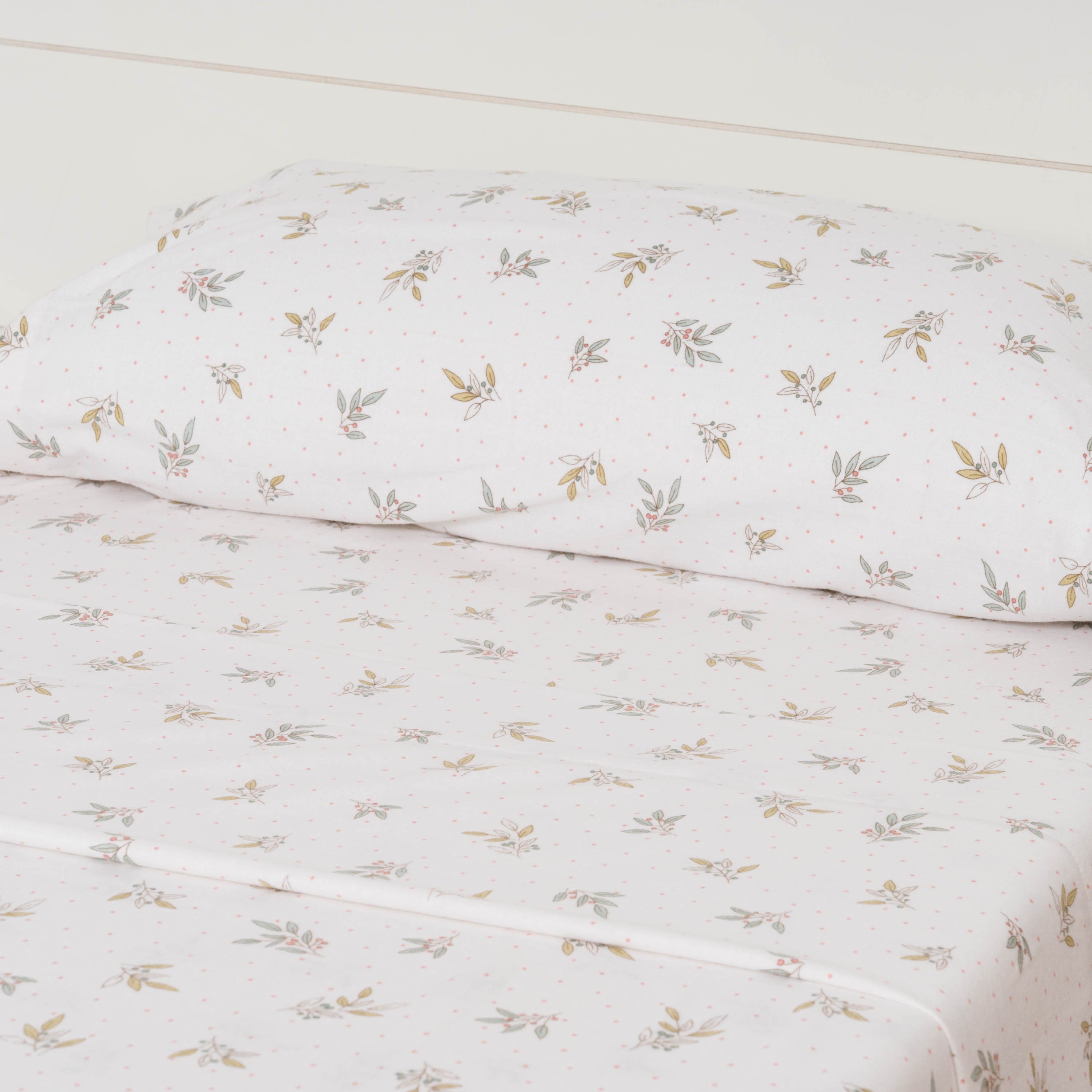 Conjunto de lençóis de flanela Denita