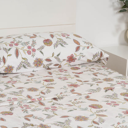 Conjunto de lençóis de flanela Rosaura