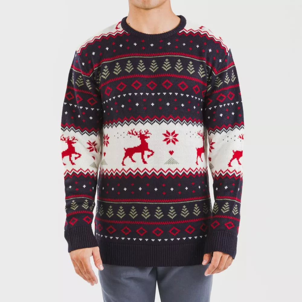 Suéter masculino Kiriko azul marinho