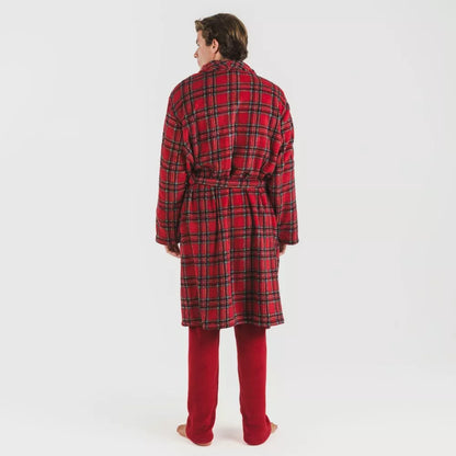 Roupão coral masculino, vermelho Nicolas