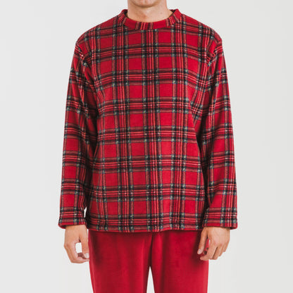 Pijama masculino coral Nicolas vermelho