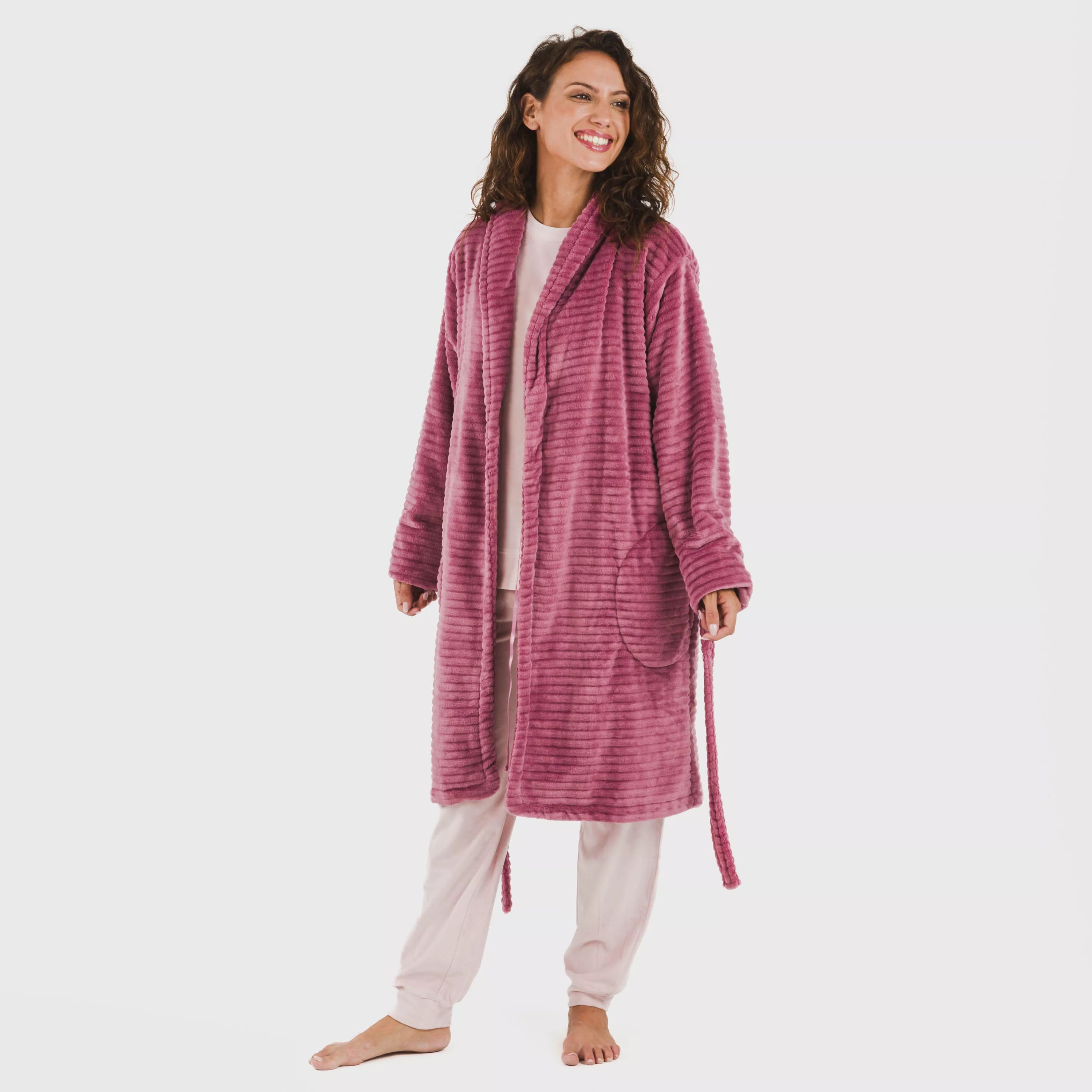 Robe de veludo, listras lisas