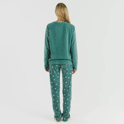Pijama polar Elf verde frances