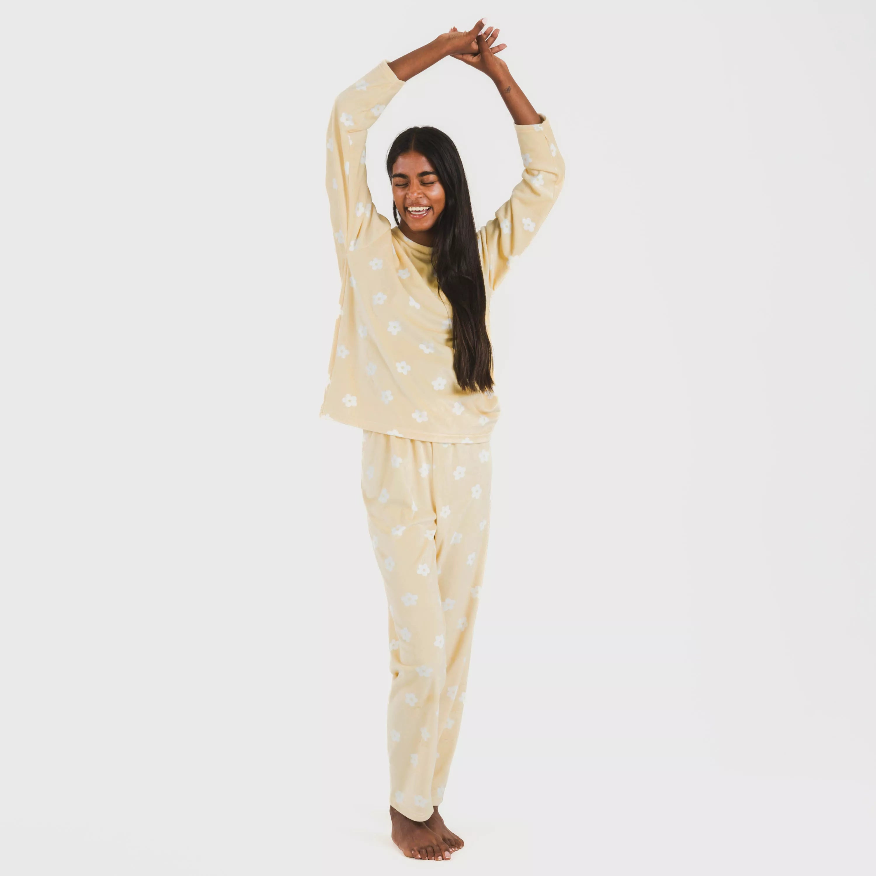 Pijama de veludo baunilha Dula