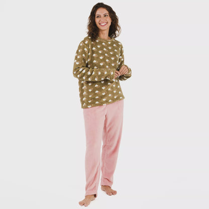 Pijama Estelle rosa coral