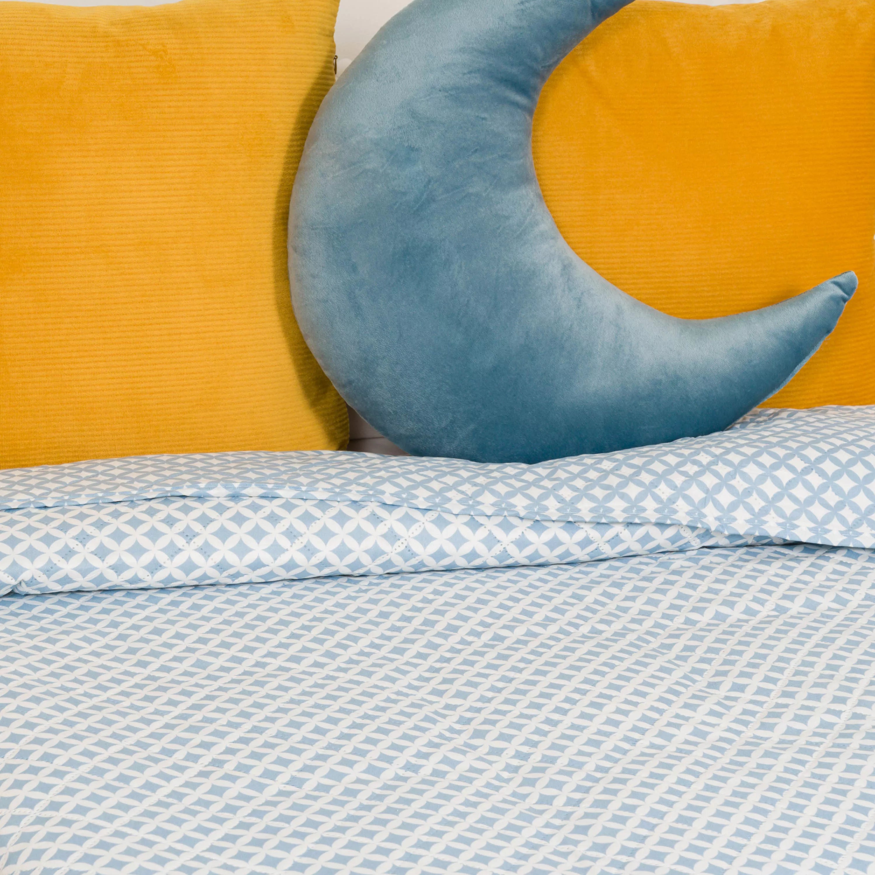 Colcha bouti Ohio indigo