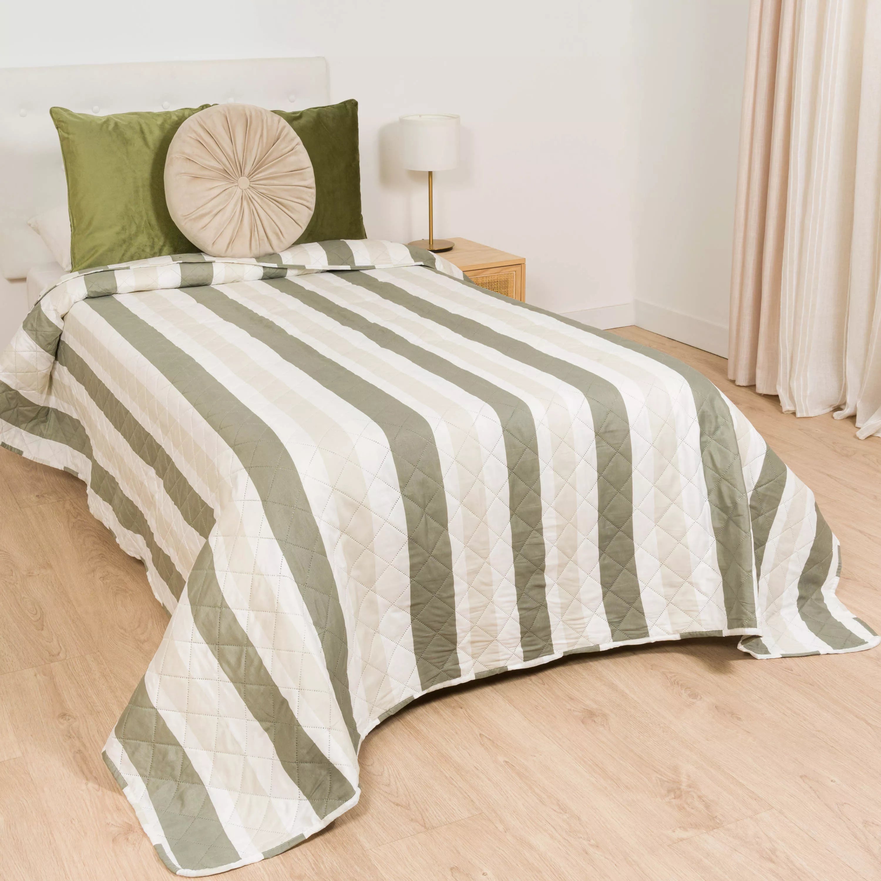 Colcha listrada, areia de Calcutá