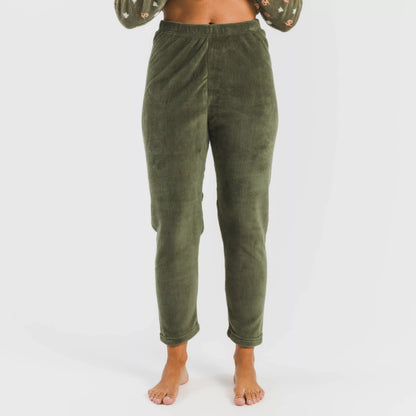 Pijama Tatini coral, verde caça