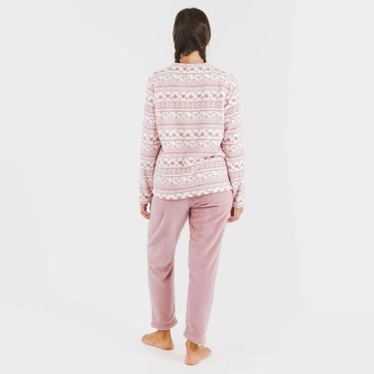 pijama rosa malva coral doce