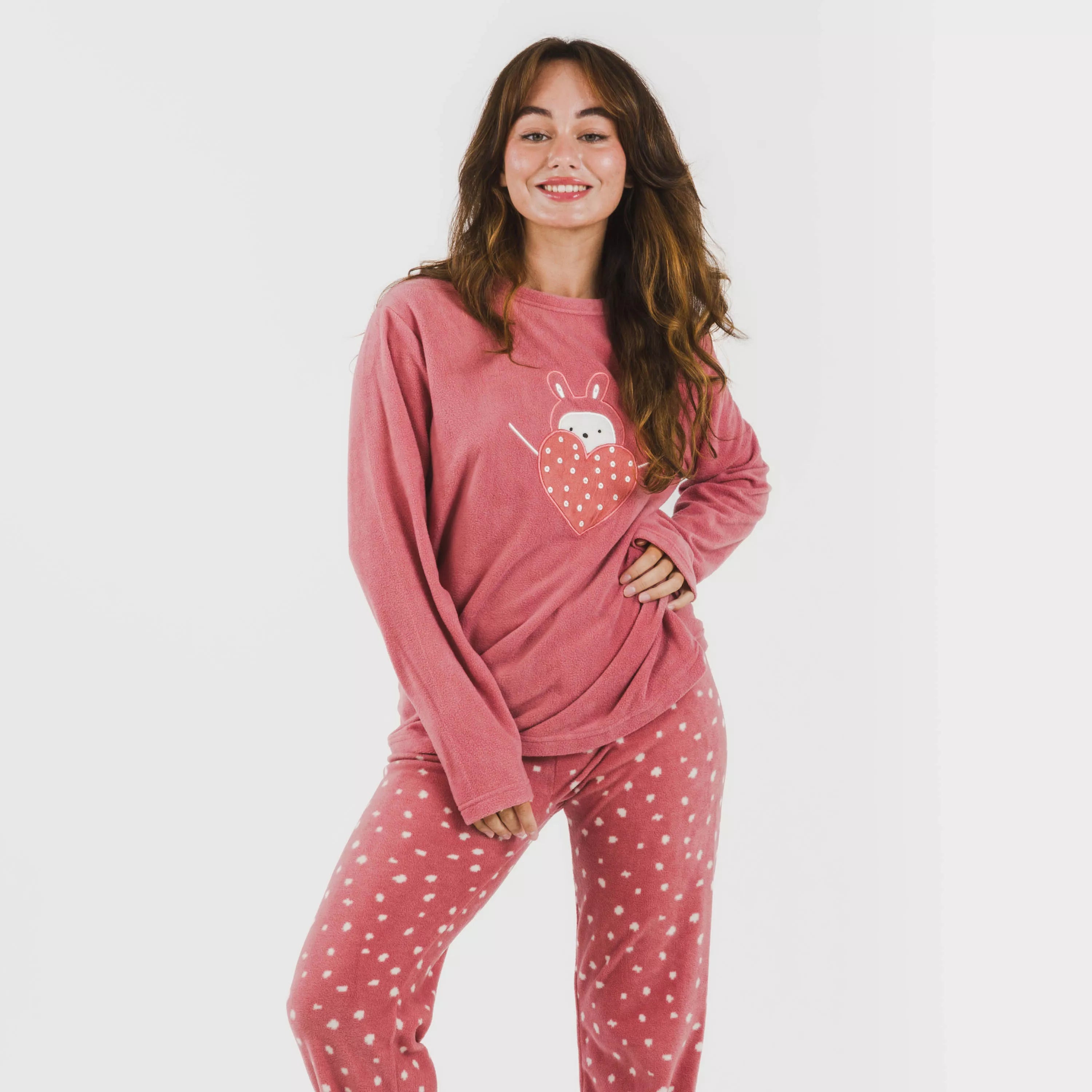 Pijama polar Dada rosa