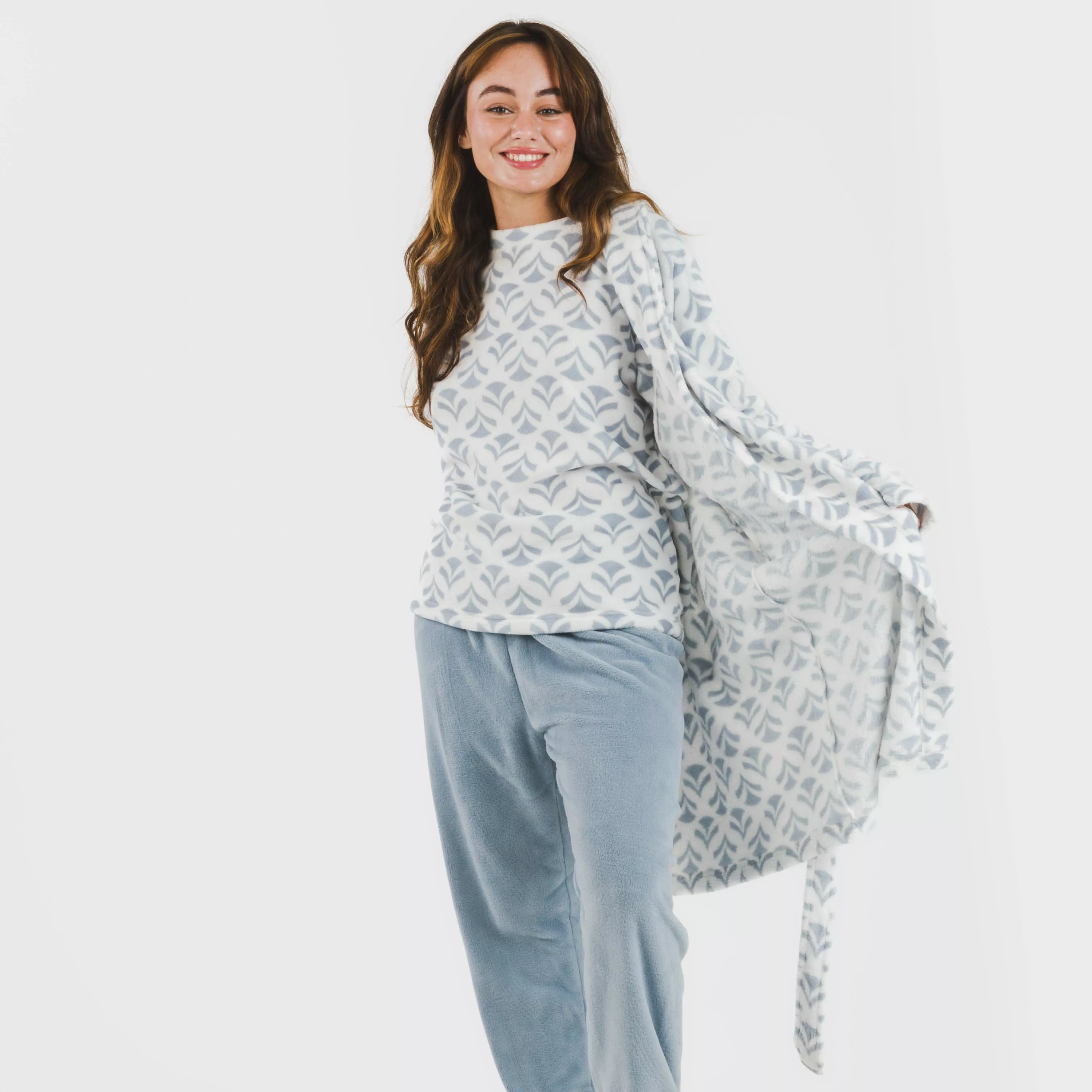 manto coral índigo Etea