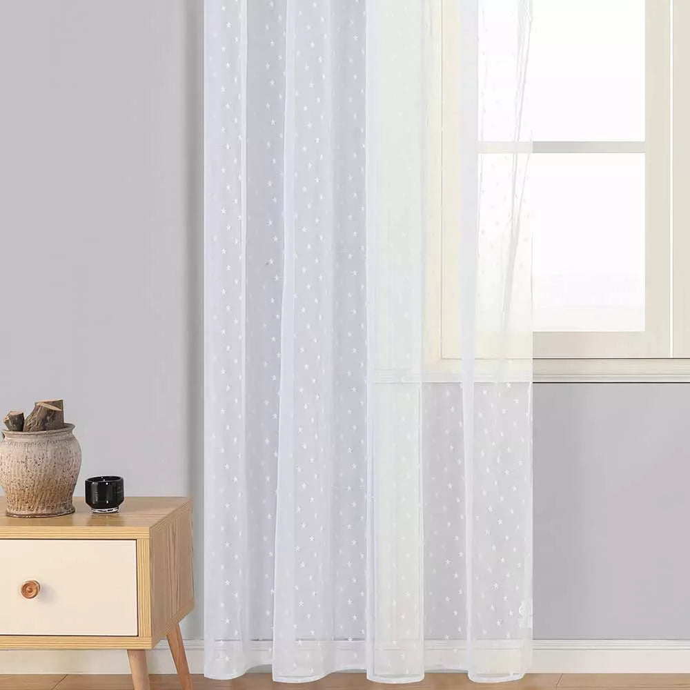 Tenda azul-clara em formato de estrela