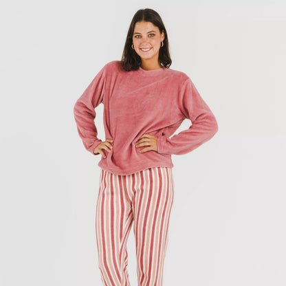 Raya Brooke pijama rosa coral