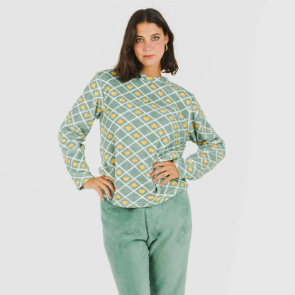 pijama Ilena verde coral