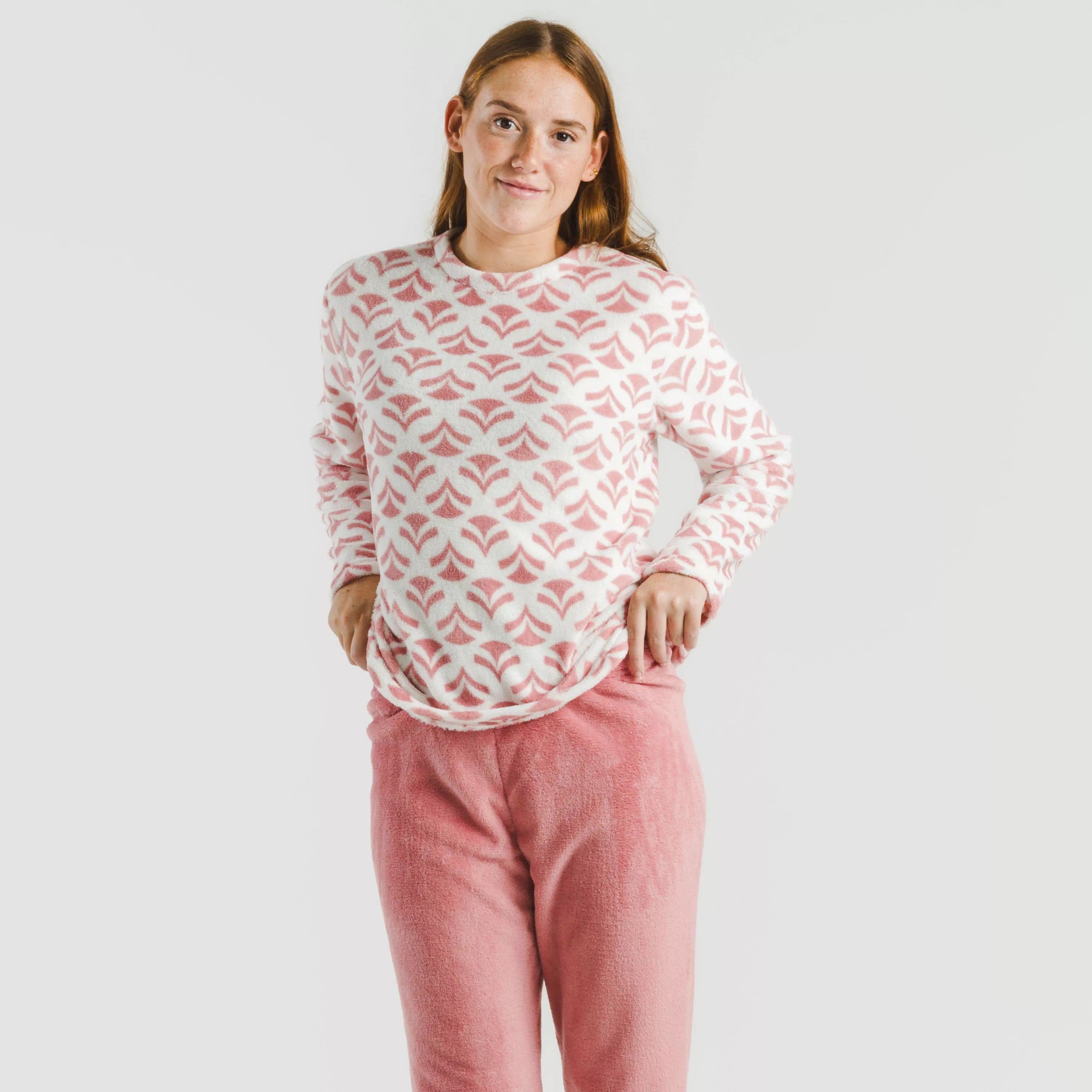pijama coral malva Etea