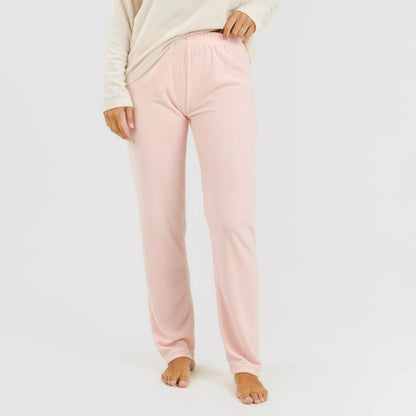 Pijama polar Buho cabeça rosa