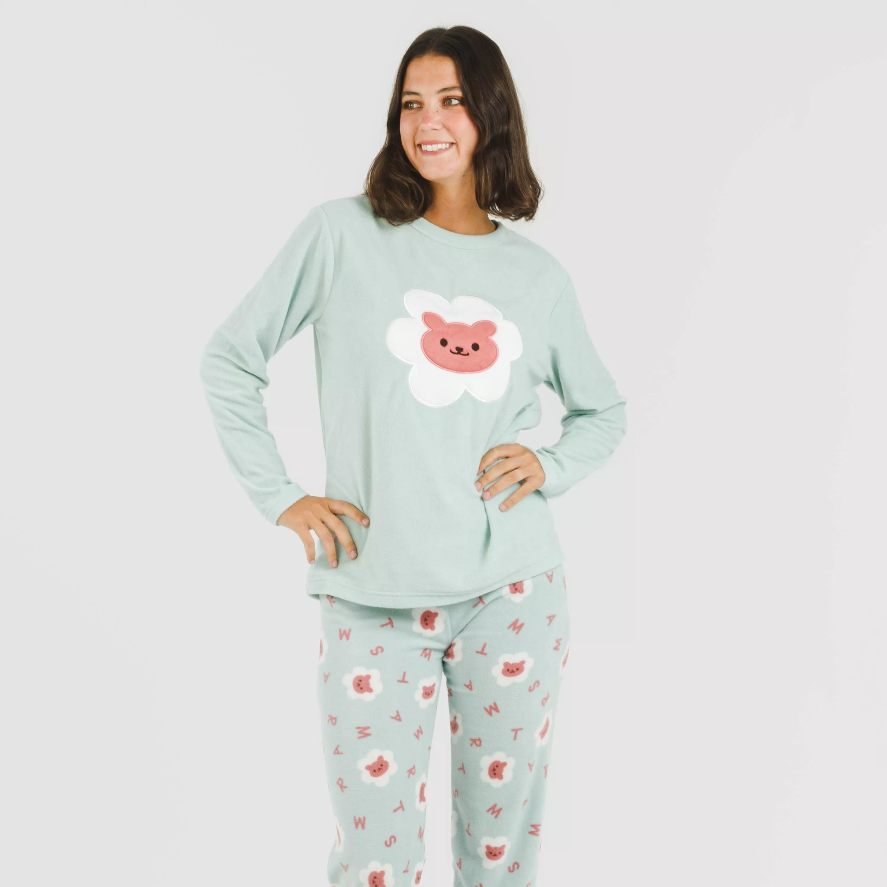 Pijama polar Nolan verde